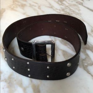 Vintage Leather Studded Belt, New
